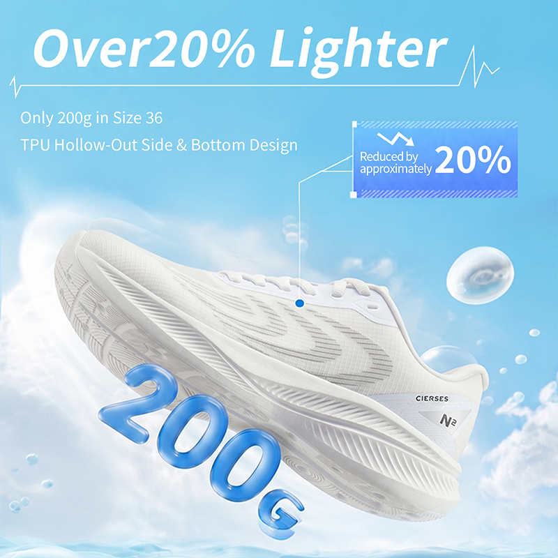 Reflective Night Running Shoes - CIERSES 운동화 통기성 남성 경량 여성