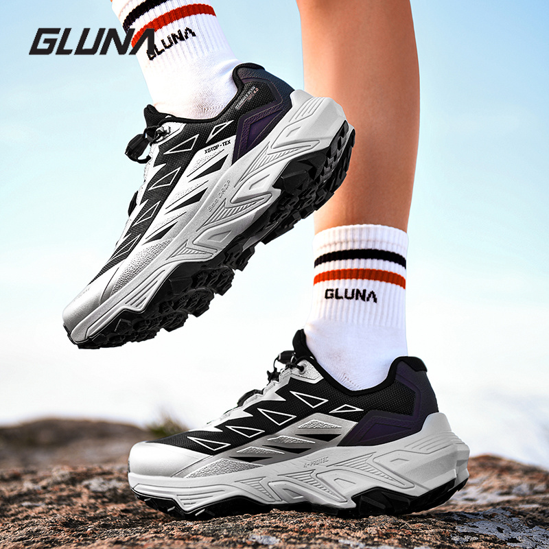 Anti Slip Trail Running Sneakers - GLUNA 완전 방수 트레일 러닝화 남성