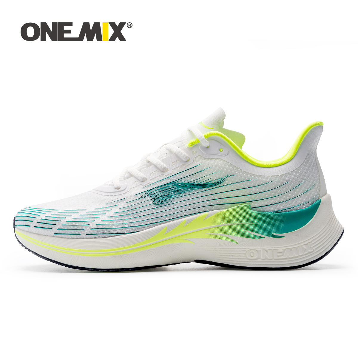 Reflective Night Running Shoes - ONEMIX 남성용 운동화 통기성 레이싱 스포츠