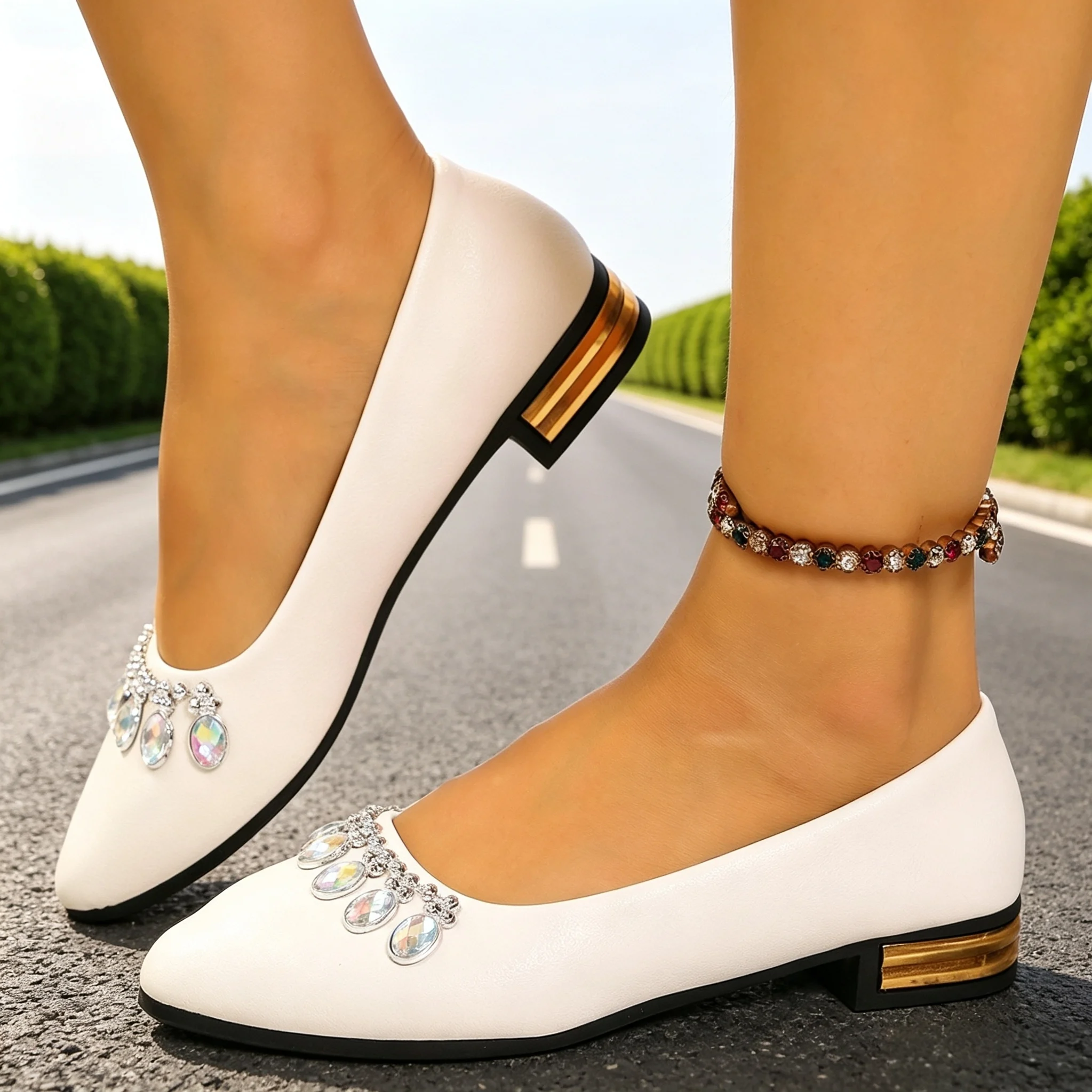 Women'S Shoes - 여성 플랫 포인티드 토 발레 슈즈