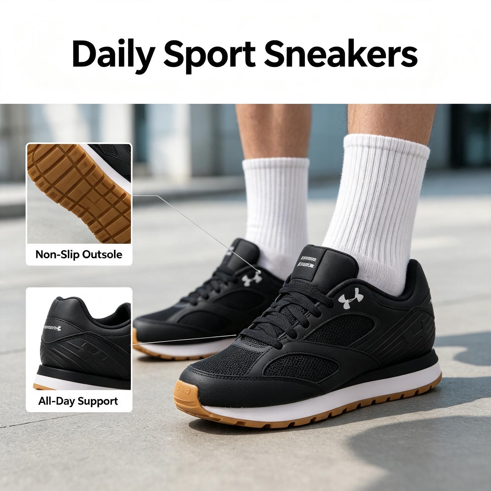Air Cushion Jogger Shoes Men - 언더아머 조거 미니멀리스트, 다용도, 슬림핏, 가볍고