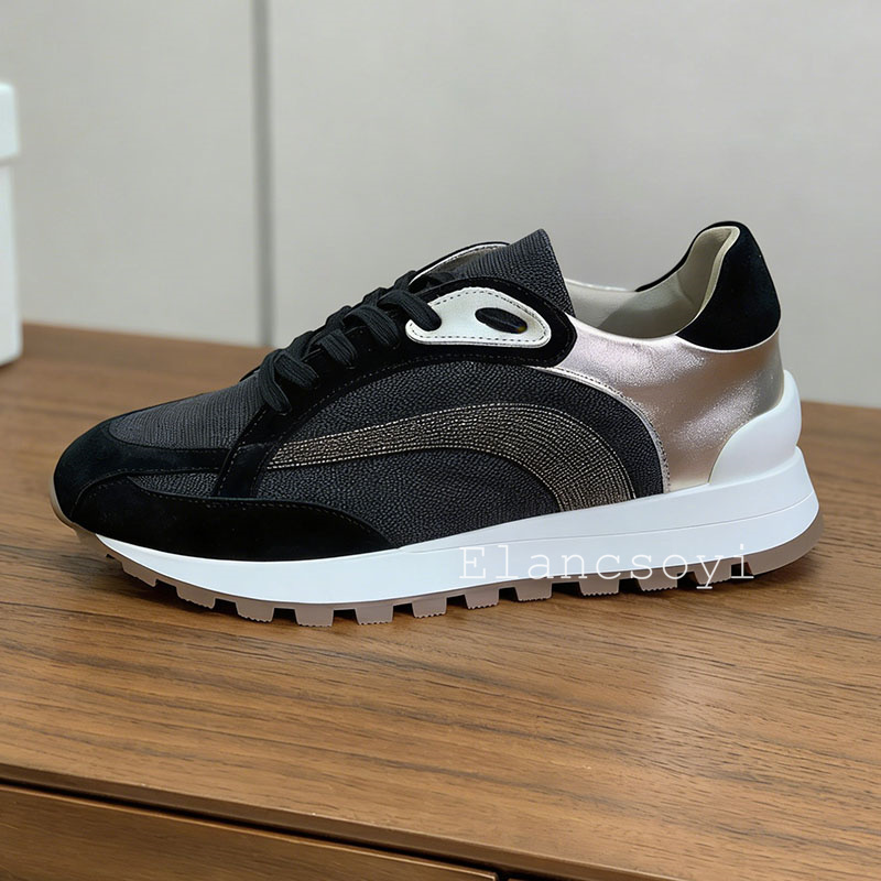 여성 스니커즈 레이스업 스트링 비즈 장식 플랫 굽 두꺼 - Knit Fabric Lace Up Sneakers 리뷰 및 가격