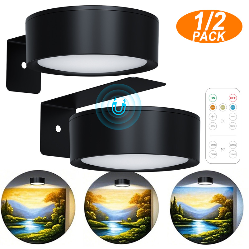 1개 사무실 책상 램프 LED 자석식 퍽 라이트 조광  - Heels 리뷰 및 가격