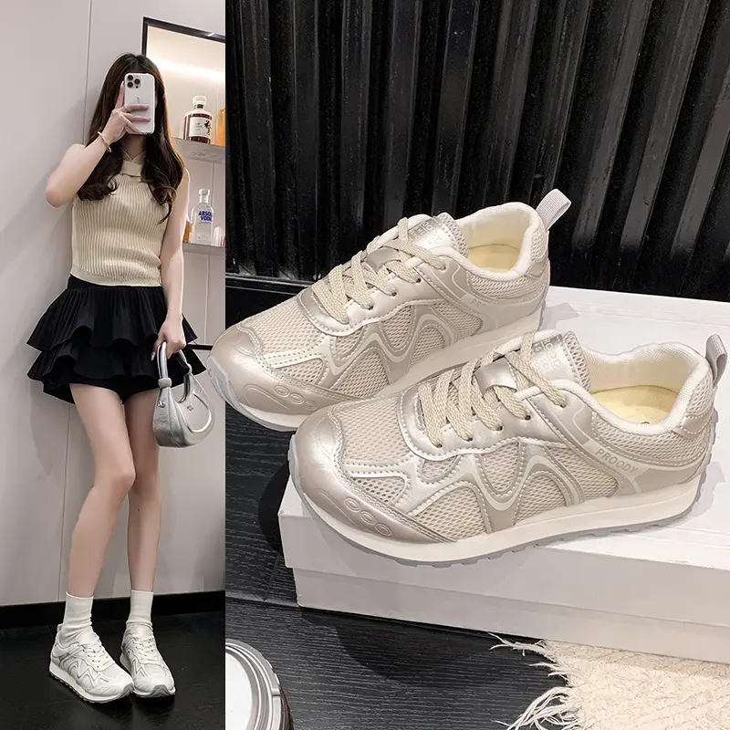 통기성 있는 메쉬 패널 운동화, 레이스업 충격 흡수 플 - Breathable Mesh Athletic Shoes 리뷰 및 가격