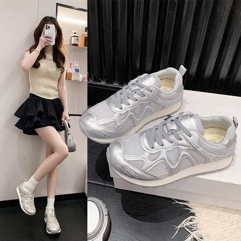 통기성 있는 메쉬 패널 운동화, 레이스업 충격 흡수 플 - Breathable Mesh Athletic Shoes 리뷰 및 가격
