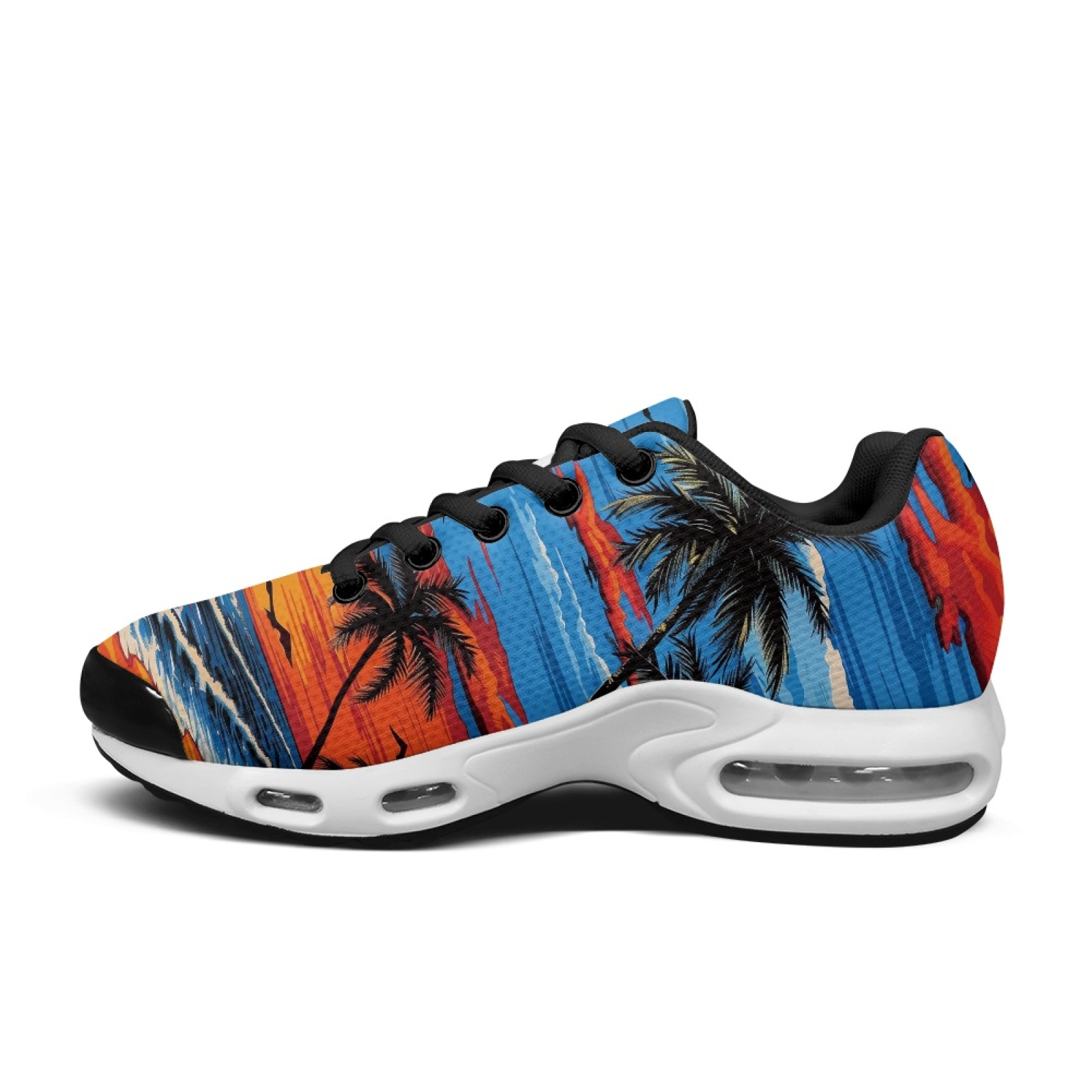 PENSTROLL Sunset Palm Trees 슬릭 - Air Cushion Jogger Shoes Men 리뷰 및 가격