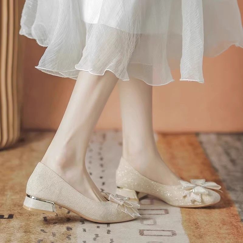 2025 여성 가을 신상 이브닝 소프트 솔 로우탑 웨딩 - Women'S Shoes 리뷰 및 가격