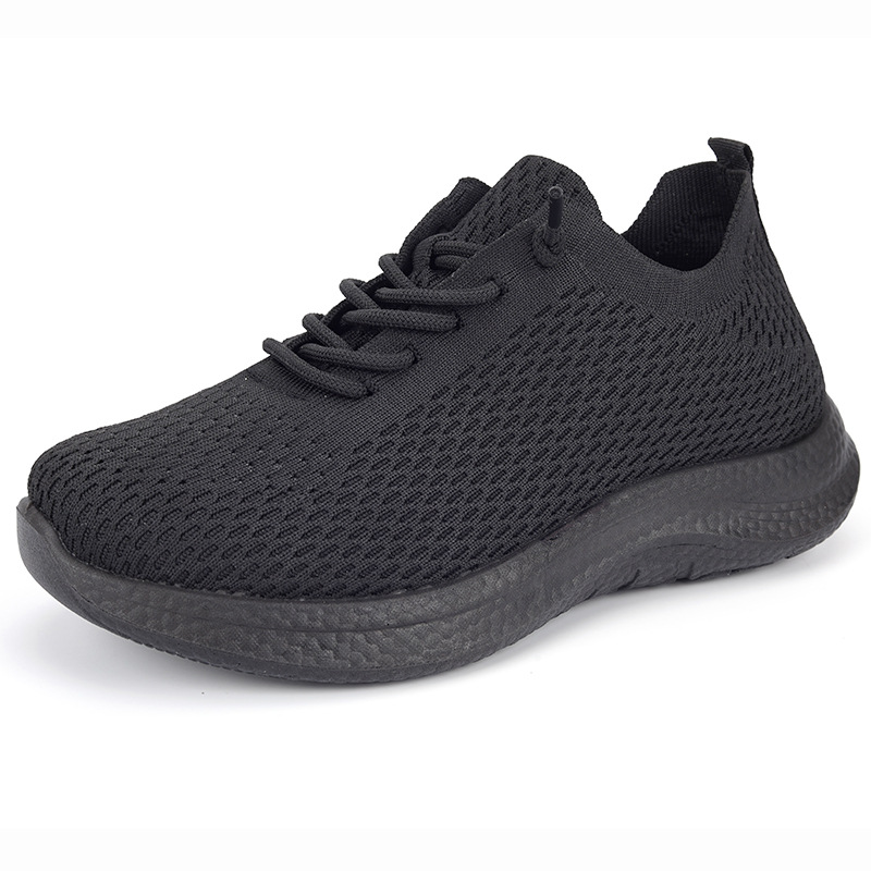 여름 여성용 통기성 메쉬 워킹화 미끄럼 방지 가벼운 탄 - Knit Fabric Lace Up Sneakers 리뷰 및 가격