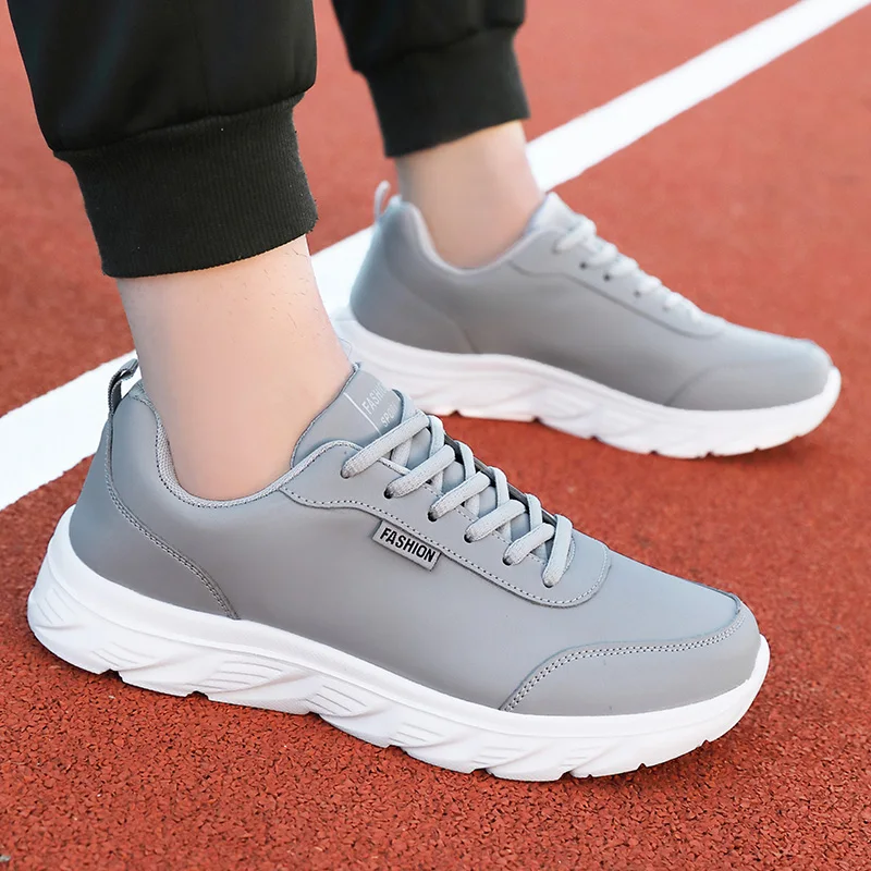 남성용 러닝화, 블랙 PU 어퍼, 플랫 및 편안한 워킹 - Waterproof Goretex Running Shoes 리뷰 및 가격