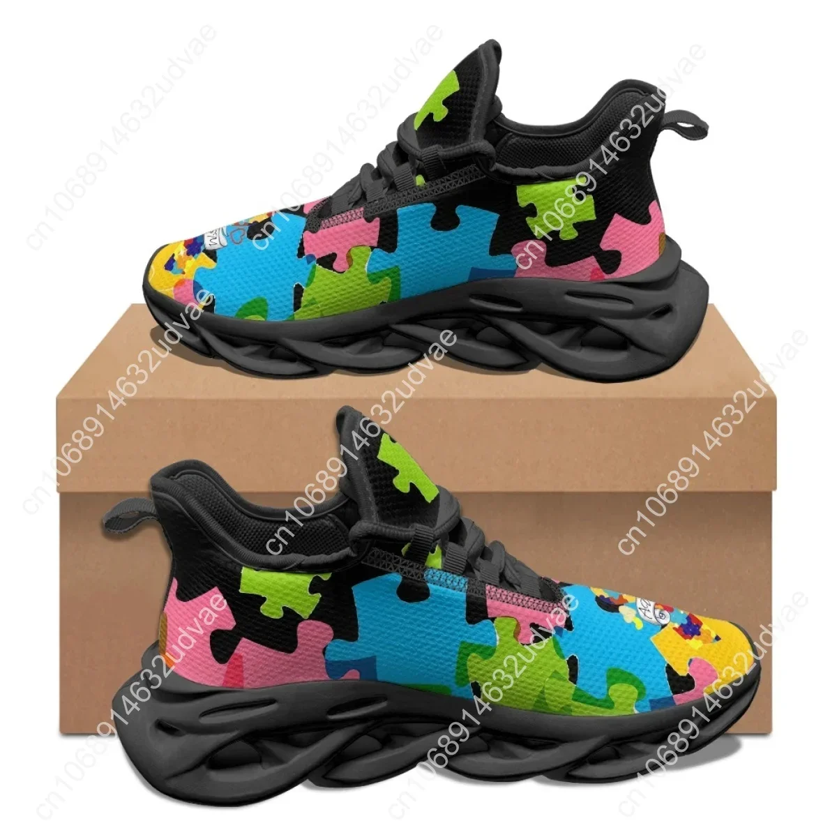 자폐증 인식 스포츠 운동화 컬러 퍼즐 내구성이 뛰어난  - Running Shoes 리뷰 및 가격