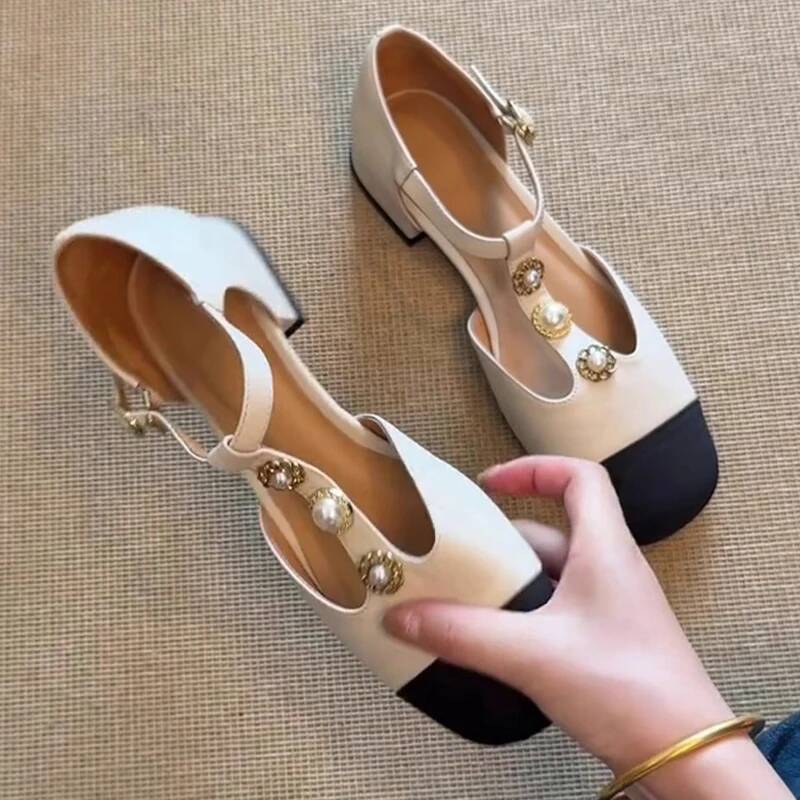 여성 스퀘어 토 힐 샌들 여름 신발 패션 신상 디자이너 - Sandals 리뷰 및 가격