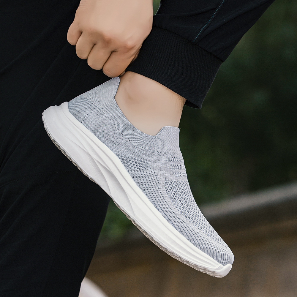 남성용 워킹화 경량 통기성 캐주얼 메쉬 러닝화 슬립온  - Shock Absorbing Gym Trainers 리뷰 및 가격