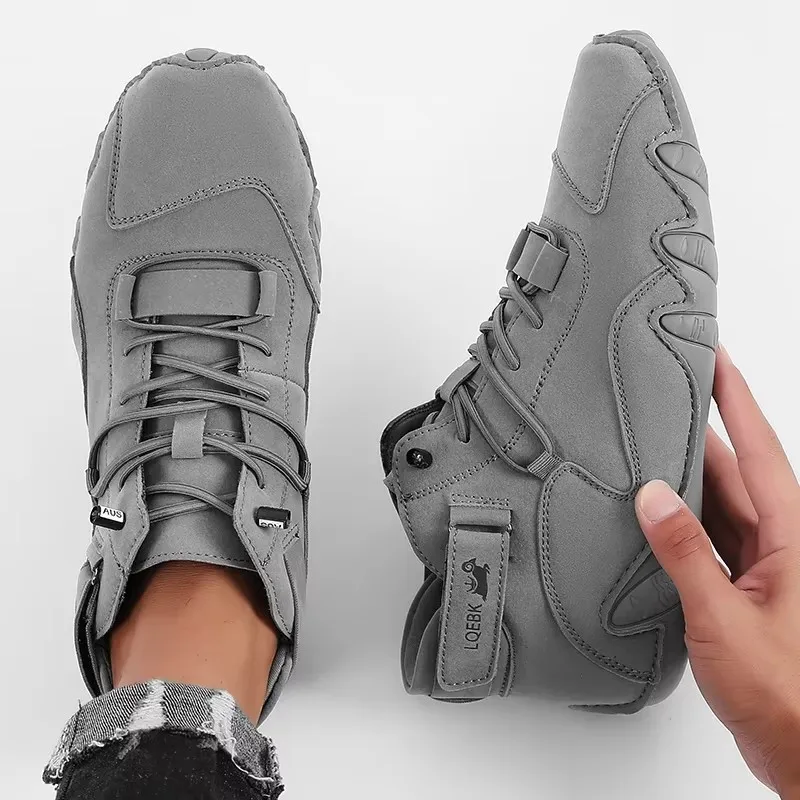 남성용 새 가죽 디자인 신발 가볍고 쉽고 편안한 통기성 - Waterproof Goretex Running Shoes 리뷰 및 가격