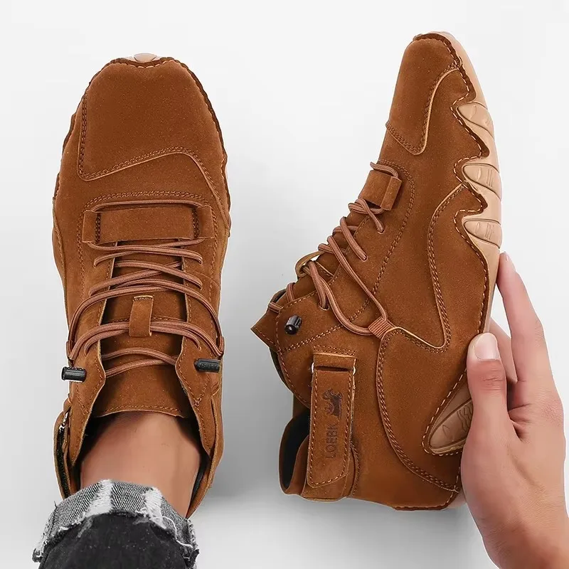 남성용 새 가죽 디자인 신발 가볍고 쉽고 편안한 통기성 - Waterproof Goretex Running Shoes 리뷰 및 가격