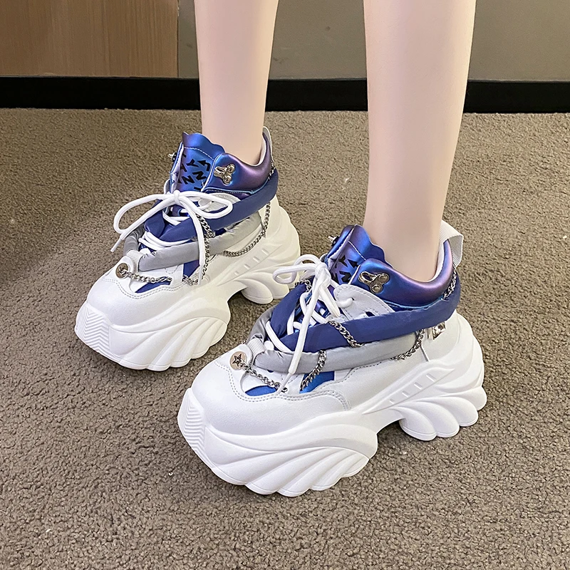 러블리 카와이 여성 스니커즈, 웨지 캐주얼 신발, 여성 - Breathable Mesh Athletic Shoes 리뷰 및 가격