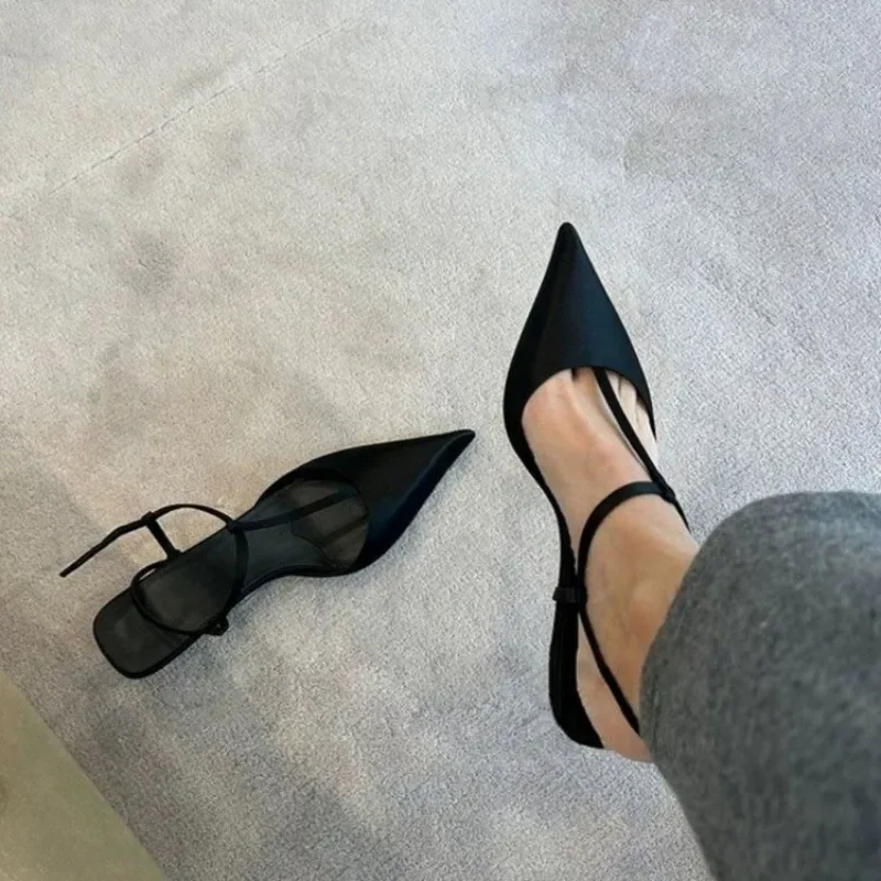 여성용 신발 섹시한 뾰족한 발가락 여성용 샌들 편안한  - Sandals 리뷰 및 가격
