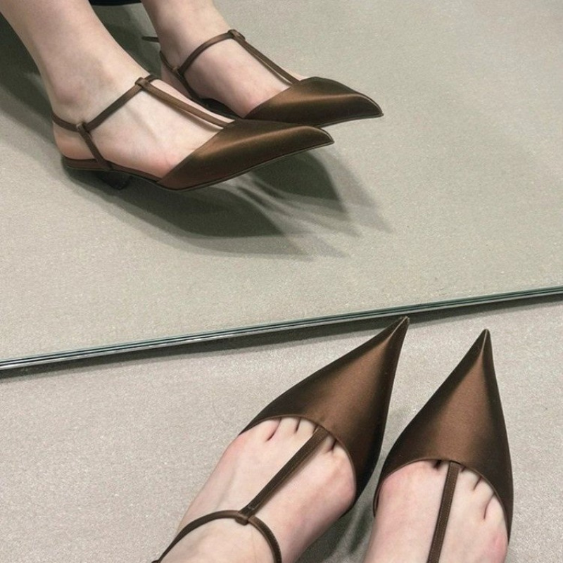 여성용 신발 섹시한 뾰족한 발가락 여성용 샌들 편안한  - Sandals 리뷰 및 가격