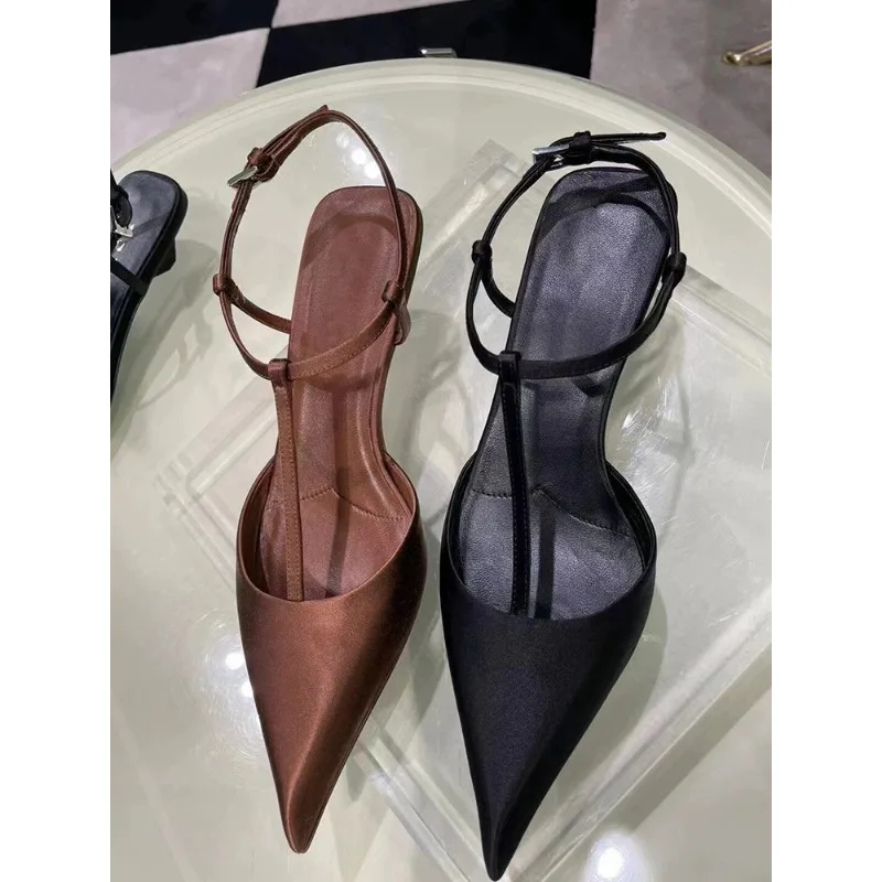 여성용 신발 섹시한 뾰족한 발가락 여성용 샌들 편안한  - Sandals 리뷰 및 가격