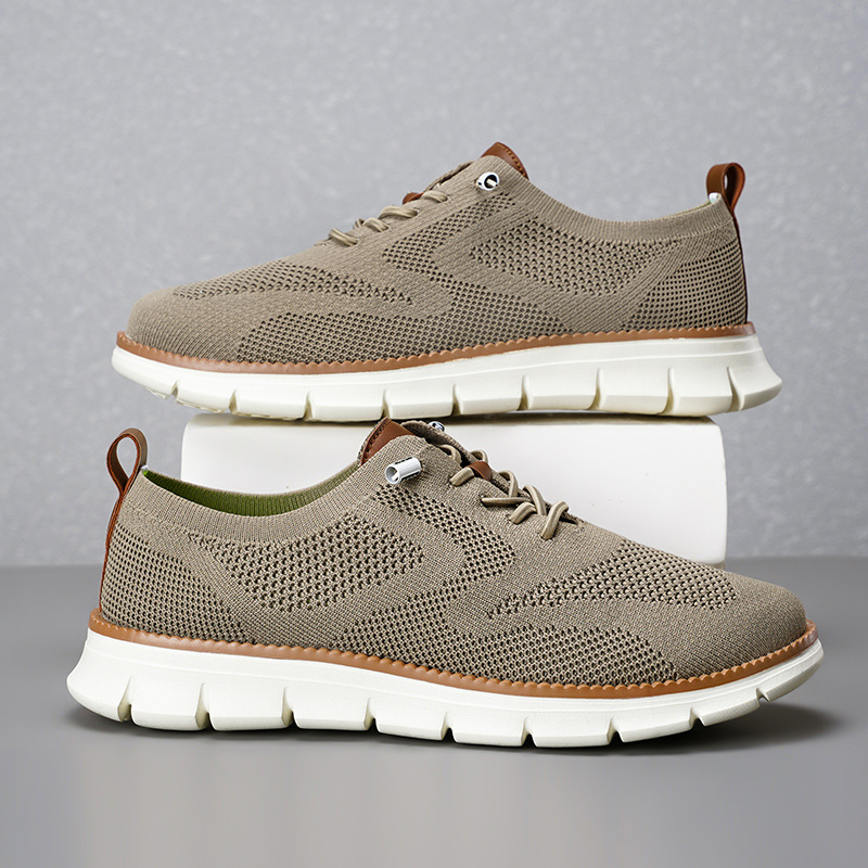 2026 신상 남성 통기성 니트 메쉬 로퍼 경량 레이스 - Knit Fabric Lace Up Sneakers 리뷰 및 가격